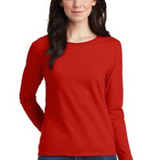 Ladies Heavy Cotton  100% Cotton Long Sleeve T Shirt